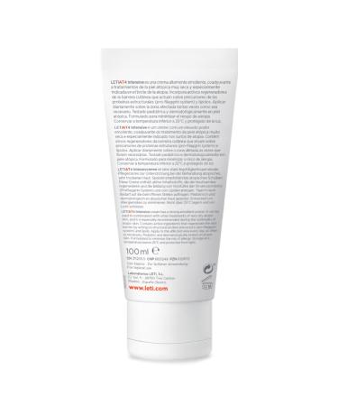 LETI AT4 Intensive Cream - Acute Relief for Eczema & Skin Irritation | Moisturizing Treatment for Extremely Dry Skin - 100ml - Buy Online on SooperMarket.com