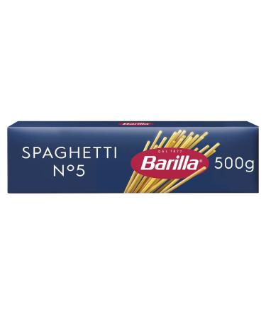 Barilla Pasta Noodles Spaghetti n. 5 pack of 8 (8 x 500g) Spaghetti 500 g (pack of 8)
