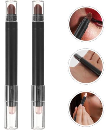 Beavorty 2pcs Eyeshadow Crayons Makeup Brush Eye Makeup Tool Eye Shadow Brush Gradient Applicator - Buy Online on SooperMarket.com