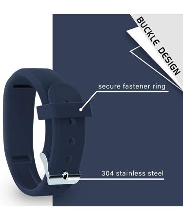 Adjustable Replacement Wristbands for Garmin Vivofit 3/jr/jr 2 - 3 Pack Black/Navy/Gray - Kids, Women, Men - Regular Fit (6.0-9.0 in) - Watch Buckle - iBREK (No Tracker) - Buy Online on SooperMarket.com
