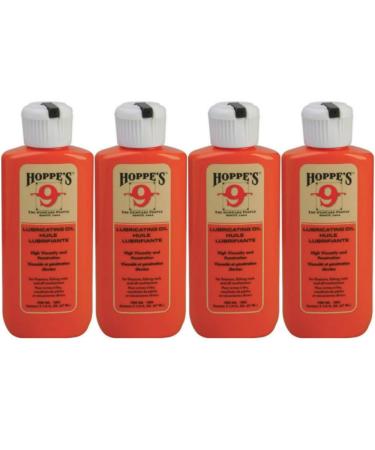 HOPPE'S No. 9 Lubricating Oil 2-1/4 ounces Bottle (4-Pack)