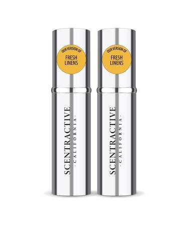 CA Perfume Impression of Emra Fresh Linens For Women & Men Fragrance Concentrated Long Lasting Eau de Parfum Spray Refillable Glass Atomizer Bottle 0.17 Fl Oz/5ml-X2 EMRA FRESH LINENS 0.34 Fl Oz (Pack of 1)