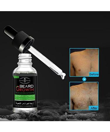 Delaman Fast Beard Growth Essential Oil - 30ml Liquid Nutrition for Men's Facial Whiskers - Buy Online on SooperMarket.com