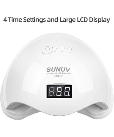 36W SUNUV Led UV Nail Lamp with Timer Sensor and LCD Screen - Ideal for Gel Nail Polish Drying at Home & Salon - Buy Online on SooperMarket.com