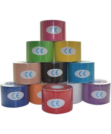 Kinesiology Elastic Tape Water-resistant Muscle Strain Support Tape Sport Tape Strapping for Rope Exercise Injury Recovery Durable - Buy Online on SooperMarket.com
