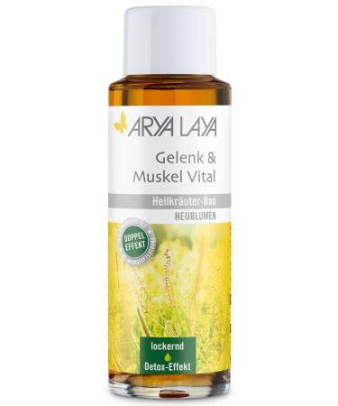 Arya Laya Medicinal herbal bath joint & muscle Vital 200 ml: wellness & care for home with hay flower extract beneficial for physical exertion metabolic stimulating detox effect vegan hay flower 200 ml (1 Pack)
