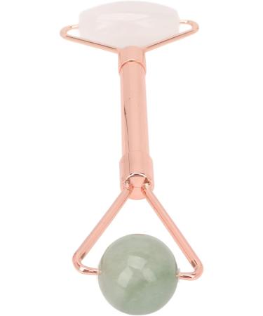 Double Headed Jade Face Roller - Relieve Wrinkles & Soothe Skin | Portable Massage Tool for Facial & Neck Care - Buy Online on SooperMarket.com