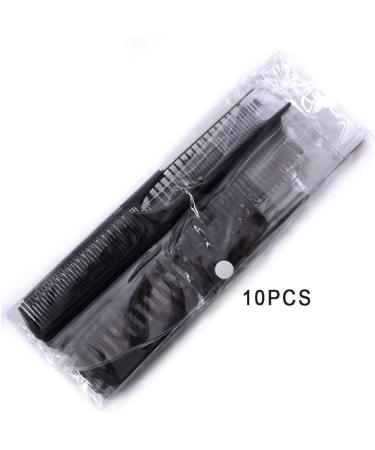 10PCS Black Hair Comb Set - Professional Salon Styling Comb for Women Men Kids | Anti-Static Barbers Brush Combs - Buy Online on SooperMarket.com