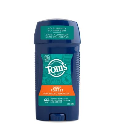 Tom's of Maine Long-Lasting Aluminum-Free Natural Deodorant for Men, Deep Forest, 2.8 oz.