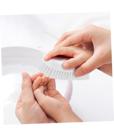 FOMIYES Nail Brush Fingernail Scrubber Brush Nail Cleaning Scrubber Brush Sink Scrubber Soft Stiff Bristles Toe Scrubber Nail Cleaner Brush Toe Brush Polyester Manicure Plastic Brush White 11.5x5cm White - Buy Online on SooperMarket.com