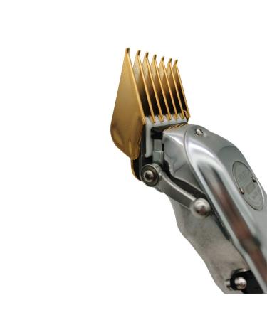 Gold Color Coded Professional Hair Clipper Guards Guides #3170-400 - 1/8 to 1 - Fits Most W Clippers - Buy Online on SooperMarket.com