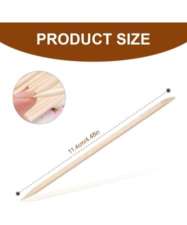 GnHG Rose Wooden Stick Manicure - 100 Pack Orange Wood Nail Shatings for Cuticle Care & Decoration Application - Buy Online on SooperMarket.com
