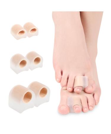 3 Pair Toe Separator Preventing Friction Bunion Pads Safe Bunion Corrector Toe Spacers for Toe Deformation Blisters Calluses Toes and Fingers