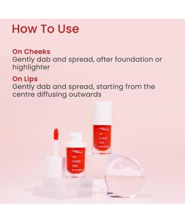 3-in-1 Natural Lip Cheek & Eye Tint with Jojoba Oil & Pomegranate - Cherry Pink 100% Natural - 5 ml - Buy Online on SooperMarket.com