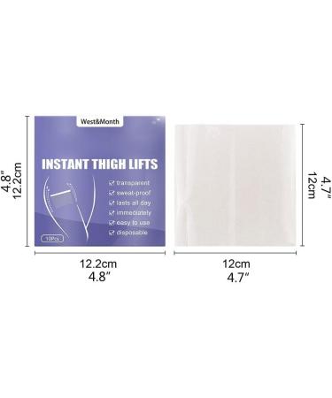 Encomy 10-Piece Instant Thigh Lifting Strips | Transparent Adhesive for Smooth Cellulite & Firm Skin | Ideal for Girls - Buy Online on SooperMarket.com