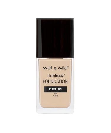 Wet 'n' Wild Photo Focus Foundation Matte High-coverage Foundation with Light-adjusting Complex for a White Cast-free Effect and a Camera-ready Makeup Matte Finish Vegan Soft Ivory One size