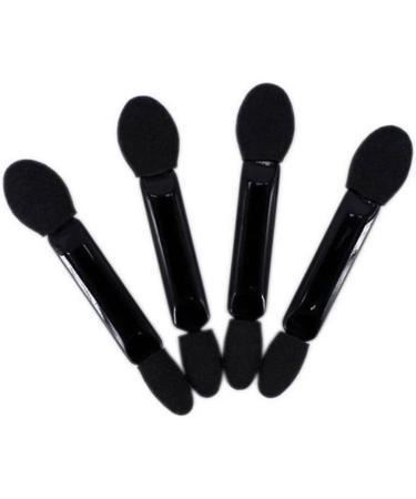 FOYTOKI 100 Pcs Makeup Eyeshadow Brush Eyeshadow Double Sided Eyeshadow Brush Kit Black - Buy Online on SooperMarket.com