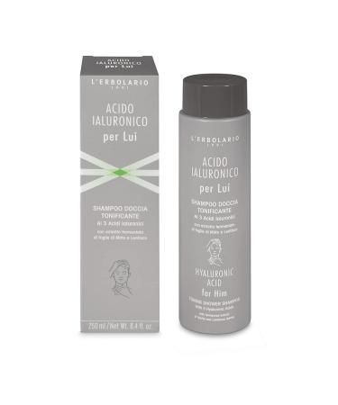 LErbolario Hyaluronic Acid for Him Toning Shower Shampoo for Men - 8.4 oz Shampoo