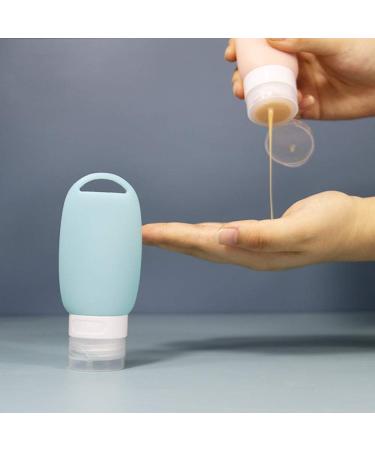 Buy Besylo Silicone Travel Bottles - 3 Pack (60ml) with Carabiners for Travel Outdoor Activities & School - Multicolored - Buy Online on SooperMarket.com