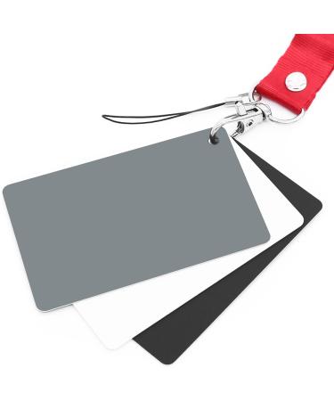 Anwenk Grey Card White Balance Card 18% Exposure Photography Card Custom Calibration Camera Checker Video, DSLR and Film 3 1/3*2 1/8