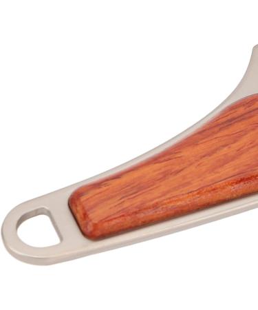 Stainless Steel Hair & Beard Comb - Multipurpose Sandalwood Pocket Moustache Comb for Grooming - Buy Online on SooperMarket.com