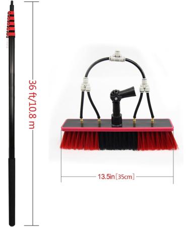 photovoltaic cleaner window cleaning pole Window Cleaning Pole/Water Fed Telescopic Brush/Extendable Cleaner Conservatory Roof Suitable For Photovoltaic Panel CleaningTrucks Windows 9m (Size 7.2m/23.64ft - Buy Online on SooperMarket.com