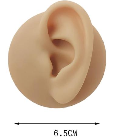 Soft Silicone Human Ear Simulation Template Jewelry Display for Earrings Suitable for Ear Lobe Drilling Exercises and Exercises - Buy Online on SooperMarket.com