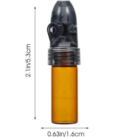 PACKOVE 4pcs Pills Organizer Glass Pills Bottles Travel Outdoor Pills Bottles Portable Pills Cases for Outdoor Camping Travel Assorted Color 2 7.00X2.00X1.50CM - Buy Online on SooperMarket.com
