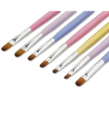 7-Piece Nail Brush Set | Gel & UV Gel Brushes for Acrylic Nail Art | Perfect for Stunning Designs - Buy Online on SooperMarket.com
