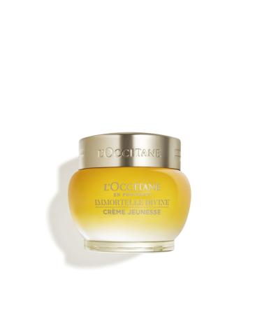 L'OCCITANE Immortelle Divine Cream 50 ml | Vegan & 93% Readily Biodegradable | Natural Alternative to Retinol | Luxury & Clean Beauty Anti-Ageing Moisturizer For All Skin Types