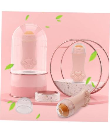 BELLIFFY 1pc Volcanic Stone Oil-absorbing Ball Facial Volcano Stone Roller for Face Volcanic Rock 7.5x3cm Pink - Buy Online on SooperMarket.com
