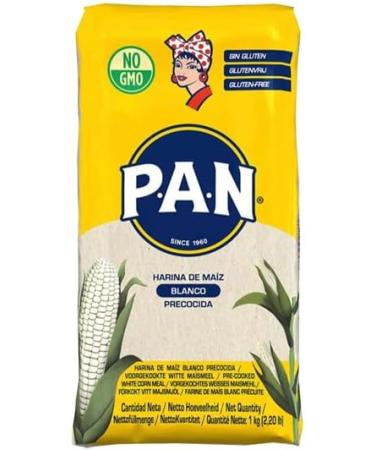 Harina PAN Pre-Cooked White Maize Meal - 1kg (Pack of 2) - Buy Online on SooperMarket.com