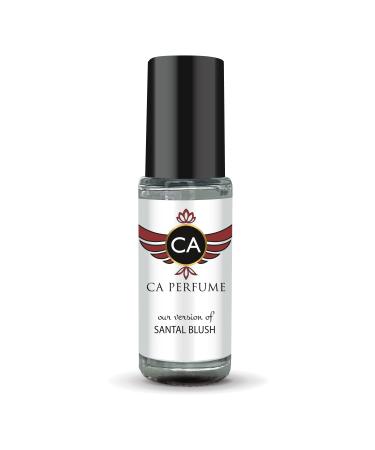 CA Perfume Impression of Tom F Santal Blush For Women Replica Fragrance Body Oil Dupes Alcohol-Free Essential Aromatherapy Sample Travel Size Concentrated Long Lasting Attar Roll-On 0.14 Fl Oz/4ml-X1