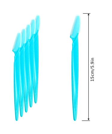 Ckanday 60-Piece Eyebrow Shaver Trimmer Razor for Women & Men | Precision Face Razor | Blue Yellow Pink - International Shipping - Buy Online on SooperMarket.com