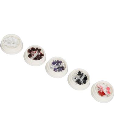 Shiny Decorative Manicure Charms with Artificial Pearls DIY Nail Art Portable Storage Box for Professional Salon or DIY Manicures - Buy Online on SooperMarket.com