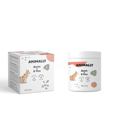 Animally Biotin B Plus 60 tablets.Skin health for dogs and cats.To maintain healthy skin and a healthy fur.Ideal for molting