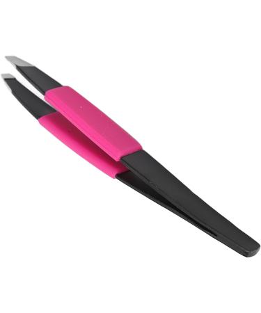 Eyebrow Tweezer Slant Pointed Precision Tweezers for Eyebrows and Ingrown Hair Removal Black Stainless Steel Portable Professional Eyebrows Trimming Tool for Women and Men - Buy Online on SooperMarket.com