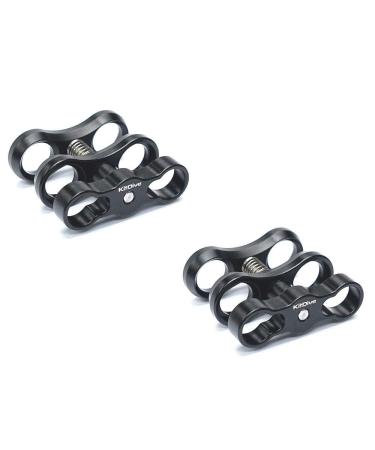 2 PCS x 1" Inch Standard Ball Clamp for The 1" Ball Underwater Light Arm System 2 x Clamp