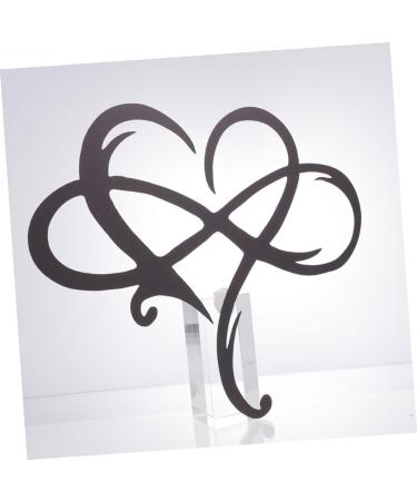 Cabilock 1pc Iron Pendant Home Decor Love Sign Plaque Iron Love Sign Heart Wall Hanging Ornament Household 45x39cm Black - Buy Online on SooperMarket.com