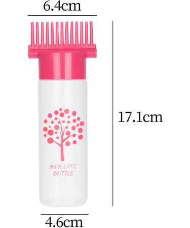 AWHAO Hair Hair Dye Bottle Brush Perm Tools 180ml Roots Comb Bottle Squeeze Bottle for Sal Rose - Buy Online on SooperMarket.com