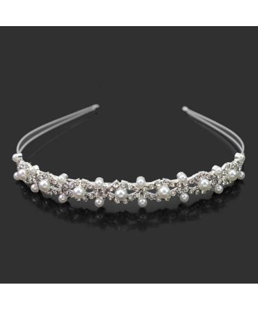 EXCEART Faux Pearl Rhinestones Headdress Bridal Rhinstone Headpieces Pearl Wedding Headband Rhinestones Pearl Headdress Bridal Pearl Hairband for Bride Bridesmaids - Buy Online on SooperMarket.com