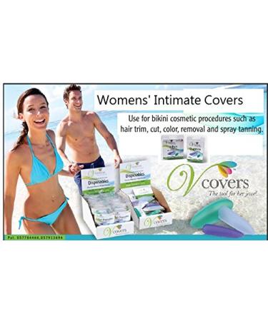 VCovers Bikini Hair Removal Protection 3 Pack - Assorted Sizes A/B/C and Colors for Hair Trim, Cut, Color, Removal, Spray Tanning, and Cosmetic Procedures - Buy Online on SooperMarket.com