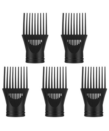 FRCOLOR 5pcs Hair Dryer Comb Straight Hair Dryer Nozzle Hair Dryer Concentrator Nozzle Hair Styling Nozzle Universal Blow Dryer Comb Attachment Styling Comb Plastic Dry Clothes Hair Comb