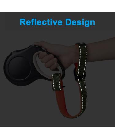 Petbonus Short Dog Leash - Adjustable Safety Bracelet with Reflective Seams & Soft Padded Handle for Roller Leashes - Khaki Green - Extra Safety for Strollers - Buy Online on SooperMarket.com