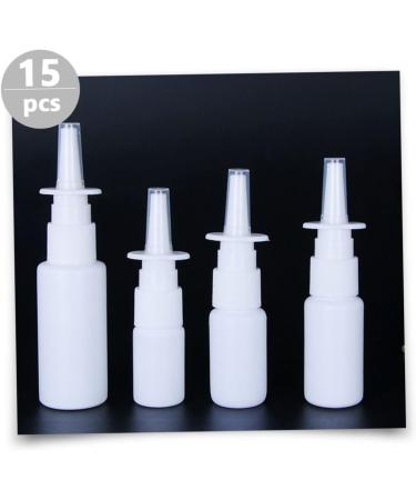 Beavorty 15pcs Travel Spray Bottle Set - Portable Nasal Sprayer Containers (White) - Buy Online on SooperMarket.com