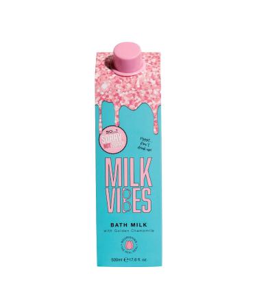 So... Sorry Not Sorry Milk Vibes Bath Milk Nourishing & Restoring Bath Soak Infused with Golden Chamomile Vegan & Cruelty Free (500ml) Almond
