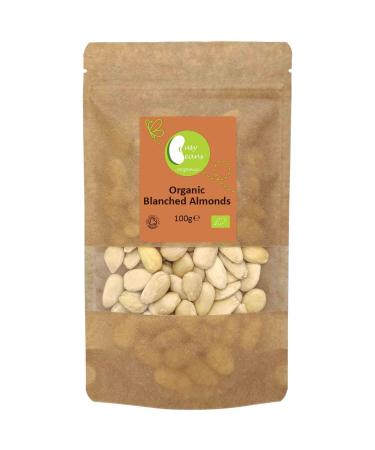 Organic Blanched Almonds by Busy Beans Organic (100g)