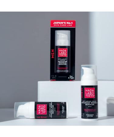 Hada Labo Tokyo Men Anti-Ageing Hyaluronic Cream Advanced Wrinkle Reducer Day & Night Cosmetics for Men - Buy Online on SooperMarket.com