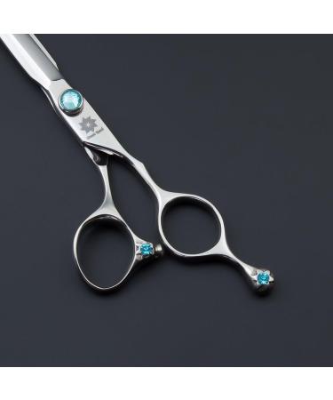 Dream Reach 5.5" Lefty Left Handed Professional Hairdressing Cutting Shears Scissors - Straight Edge Barber Hair Shears Japan 440C - Perfect for Hairstylist Hairdresser and Home Use (Set-03) C-Silver-6.0 - Buy Online on SooperMarket.com