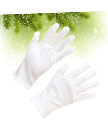 Anneome 12 Pairs Moisturizing Dry Hands Warm Food Handling Glove Hair Coloring Chemical Stretchable Lining Glove Safety White S:21X8cm White - Buy Online on SooperMarket.com